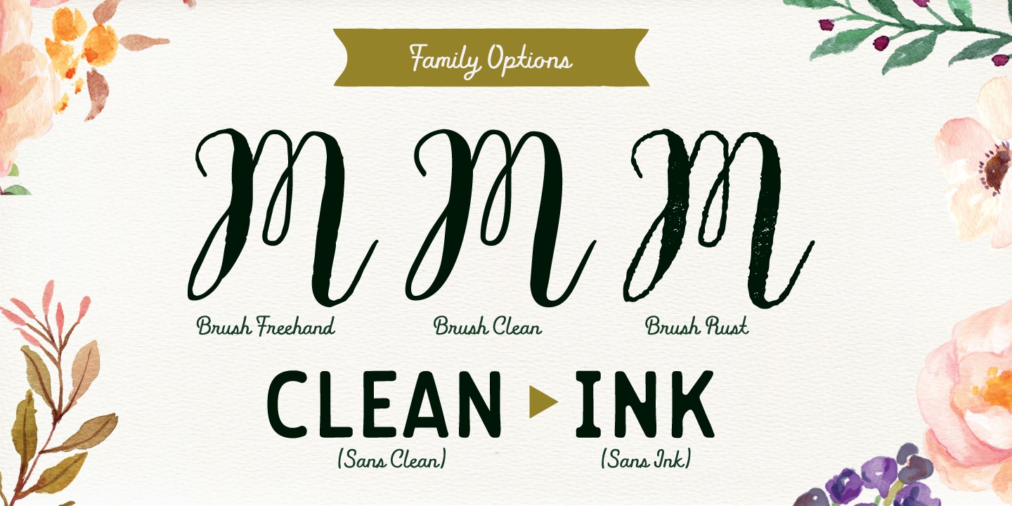 Ejemplo de fuente Flowy Sans Regular Clean Italic